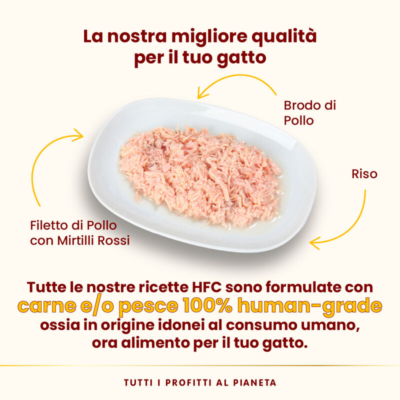 Almo HFC Urinary Help Filetto di Pollo con Mirtilli 50 g