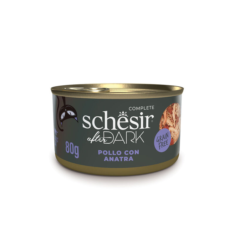 Schesir After Dark Cat Adult Filetti in brodo Pollo con Anatra 80 gr