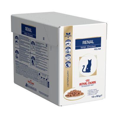 Royal Canin Veterinary Diet Cat Renal con pollo 12x85 gr