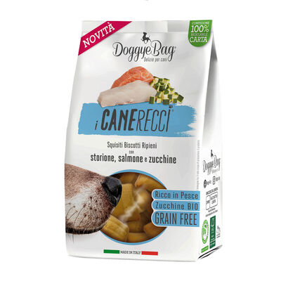 DoggyeBag I Canerecci Biscotti Storione Salmone e Zucchine 180 gr