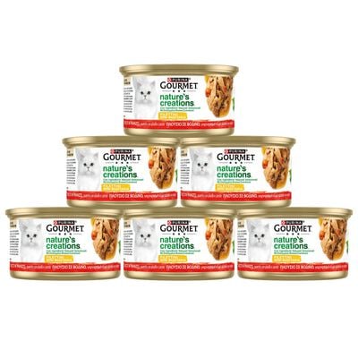 Gourmet Nature's Creations  Cat Adult  al Manzo con piselli e carote 85 gr