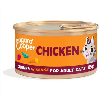 Edgard & Cooper Cat Adult Bocconcini in Salsa al Pollo 85 gr