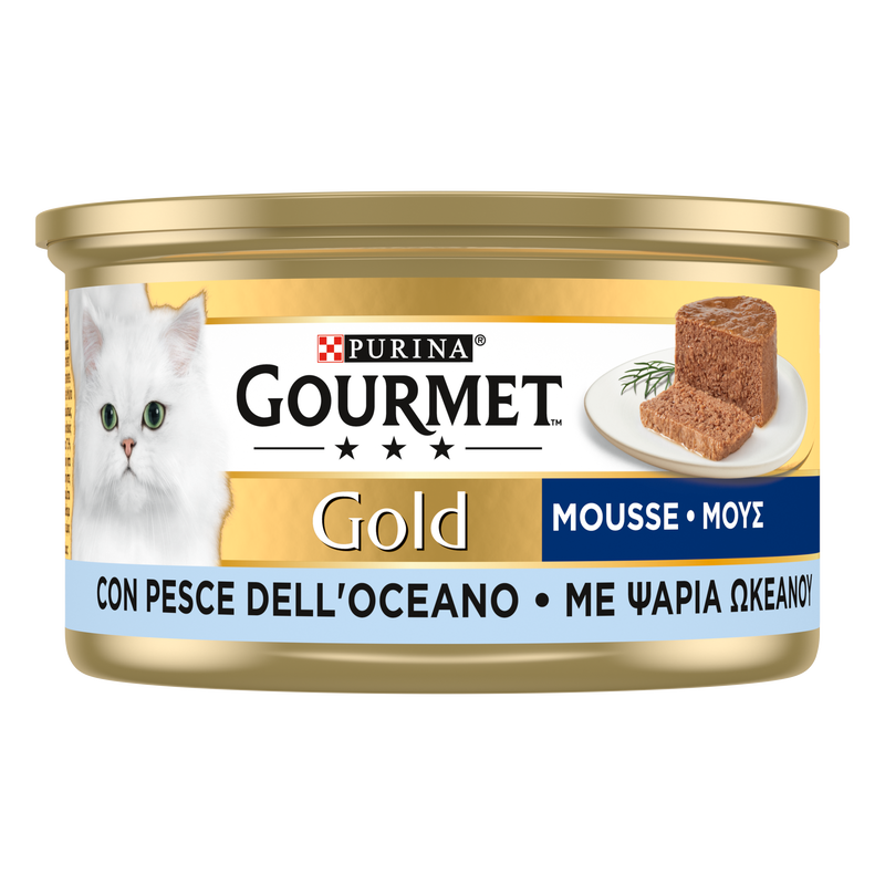 Gourmet Gold Cat Adult Mousse con Pesce dell'Oceano 85 gr
