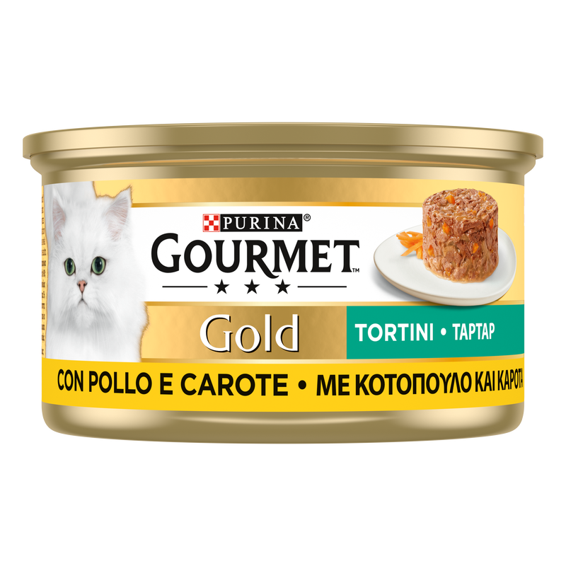 Gourmet Gold Cat Adult Tortini con Pollo e Carote 85 gr