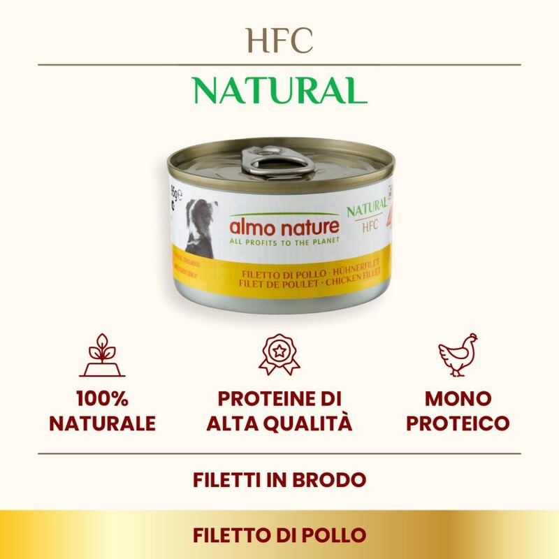 Almo Nature HFC Natural Dog Adult Filetto di Pollo 95 gr Almo Nature HFC Natural Dog Adult Filetto di Pollo 95 gr