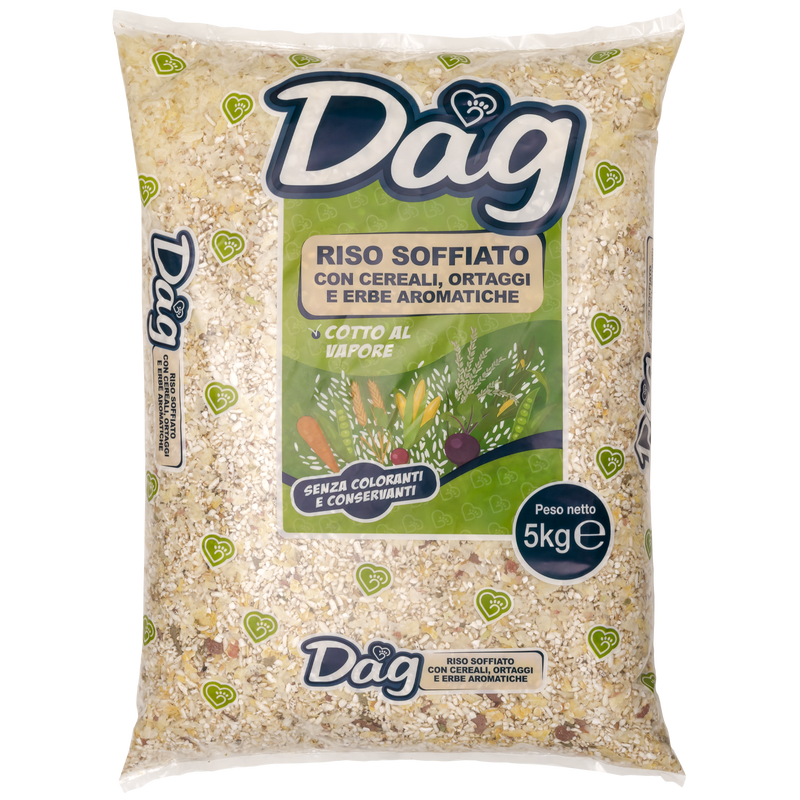Dag Dog Riso soffiato con cereali, ortaggi e erbe aromatiche 5 kg