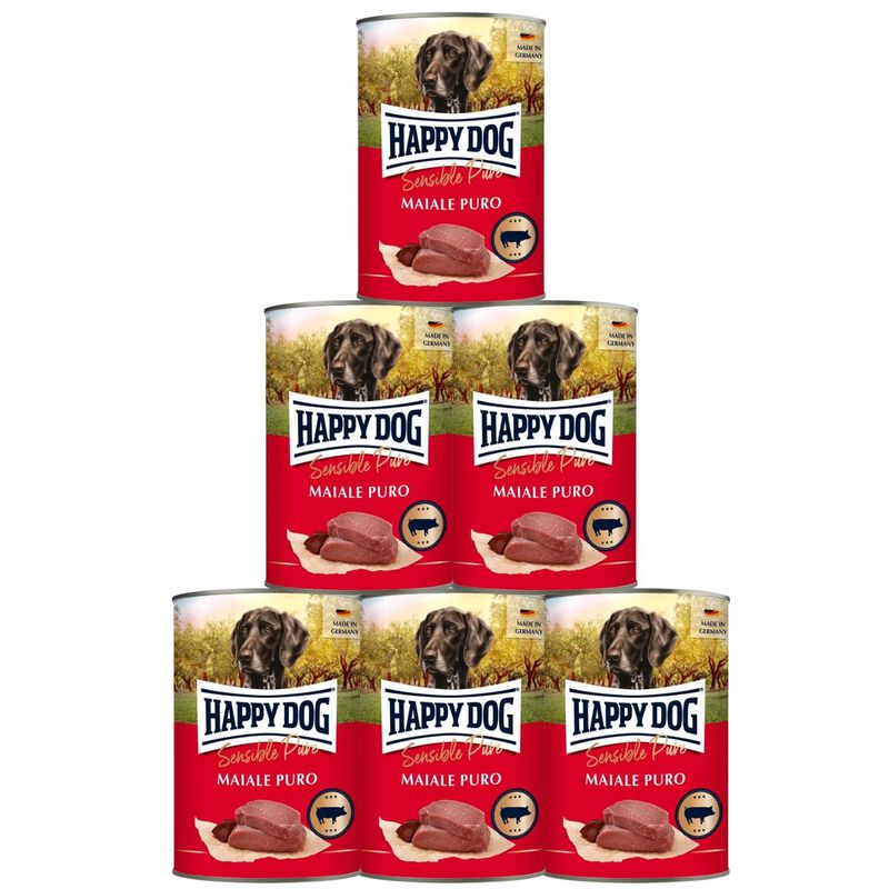 Happy Dog Cibo Umido Monoproteico per cani Maiale 400 gr