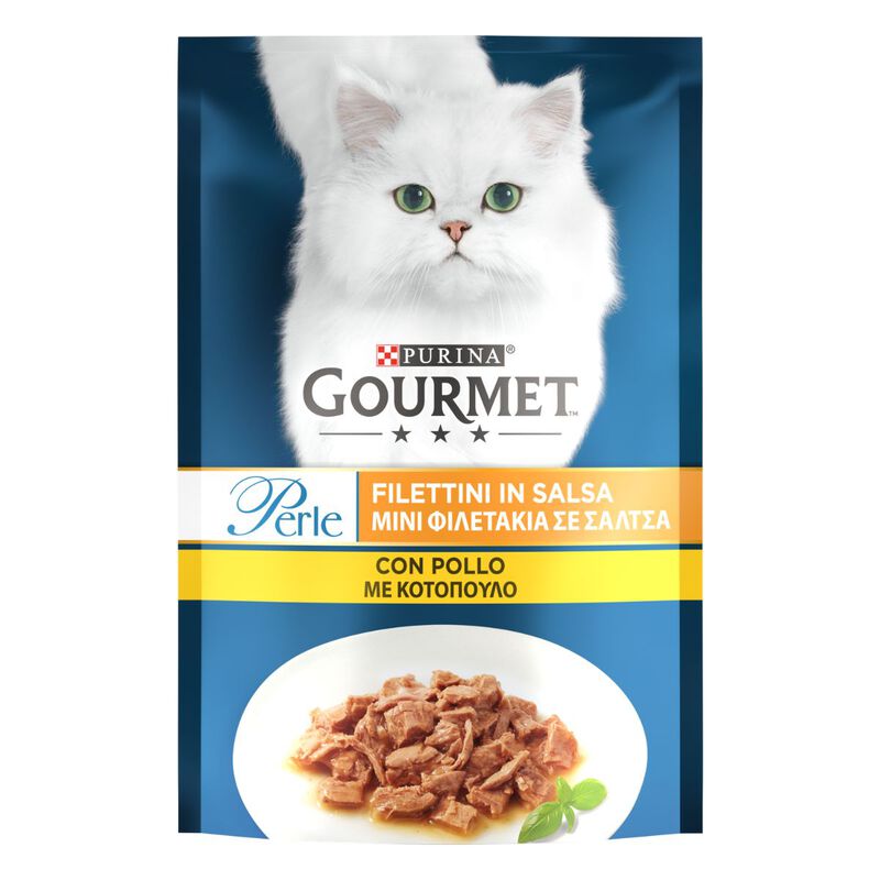 Gourmet Perle Cat Adult Filettini in Salsa con Pollo 85 gr