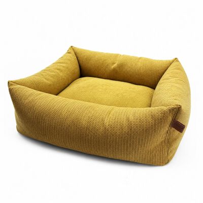 L'Isola dei Tesori Cuccia per cani Relax Senape 56 x 70 cm