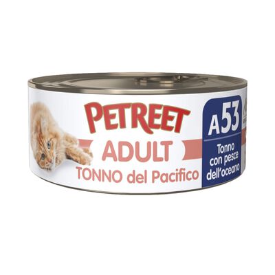 Petreet Cat Tonno del pacifico Tonno con pesce dell'oceano 70 gr