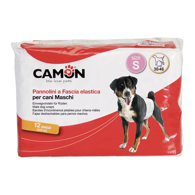 Camon Pannolini a Fascia Elastica per Cani Maschi mis. 1