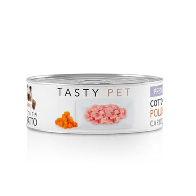 Tasty Pet Cat Adult Paté Premium Pollo e carote 85gr