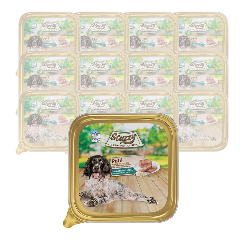 Stuzzy Dog Pat&egrave; con Agnello e Riso 150 gr