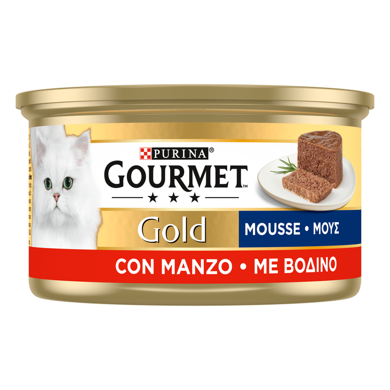 Gourmet Gold Cat Adult Mousse con Manzo 85 gr