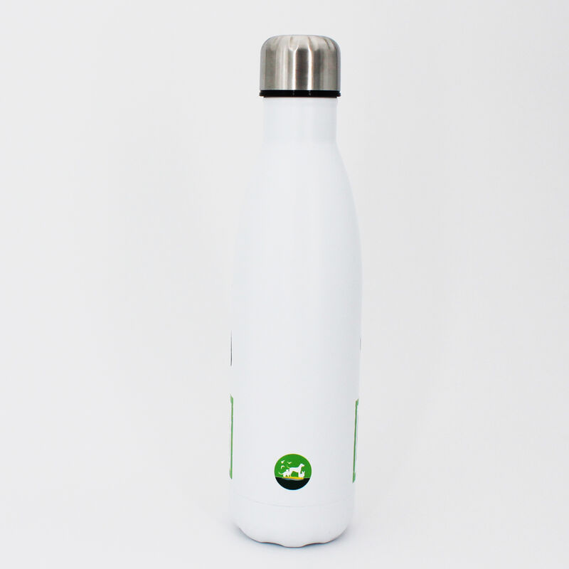 Borraccia termica bianca con stampa verde 100% Pet Lover