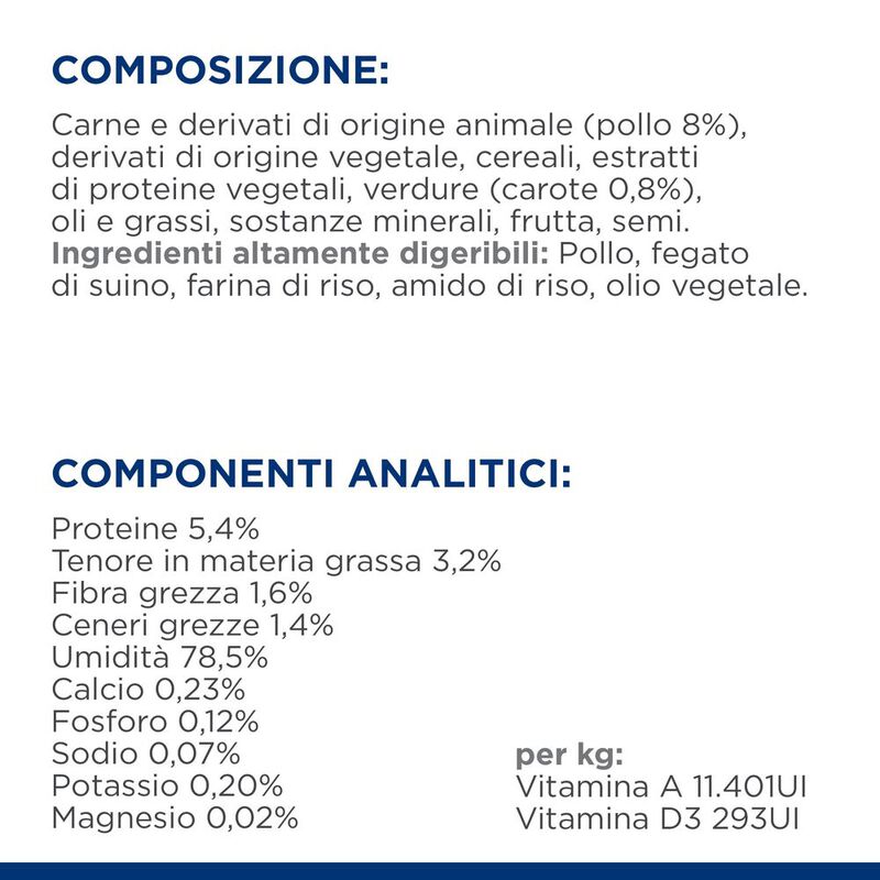 Hill's Prescription Diet Dog Gastrointestinal Biome Spezzatino con Pollo e Verdure 354 gr