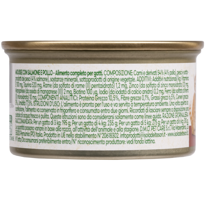 Naturalpet Cat Adult Mousse Salmone e pollo 85g