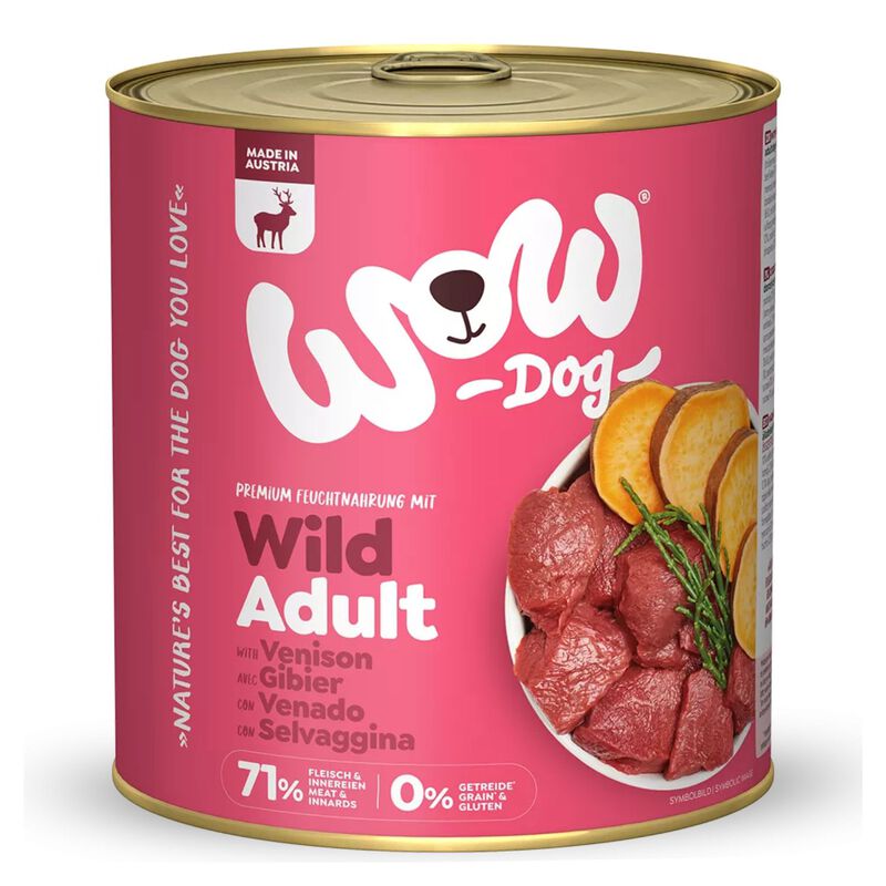 Wow Dog Adult Selvaggina con Alghe Marine e Patate Dolci 800 gr