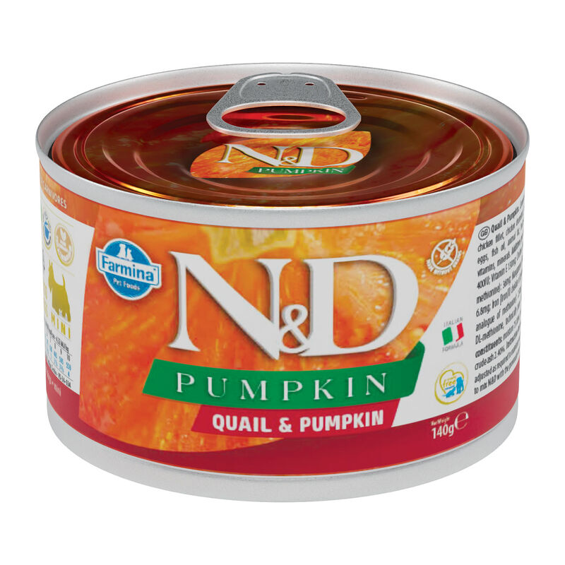 Farmina N&D Pumpkin Dog Adult Mini Quaglia & Zucca 140 gr