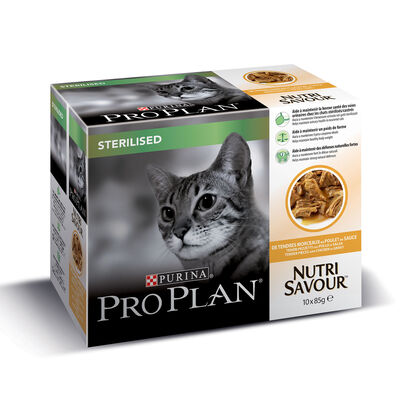 Purina Pro Plan Cat Adult Sterilised Multipack Pollo 10x85 gr