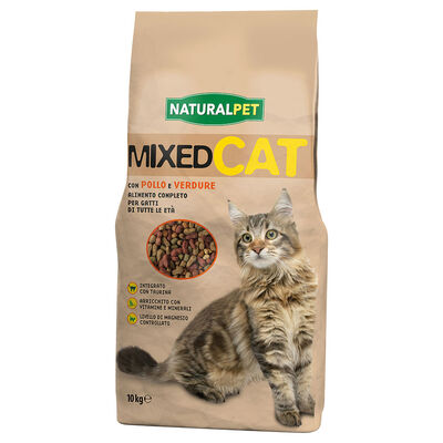 Naturalpet Cat Mixed Pollo e Verdure 10 kg