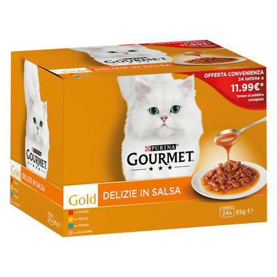 Gourmet Gold Cat Adult Delizie in Salsa multipack 24x85 gr