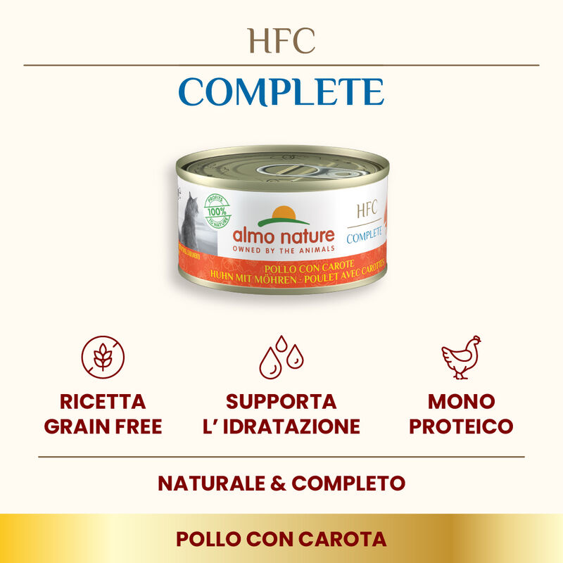 Almo Nature HFC Complete Cat Pollo con Carote 70 gr