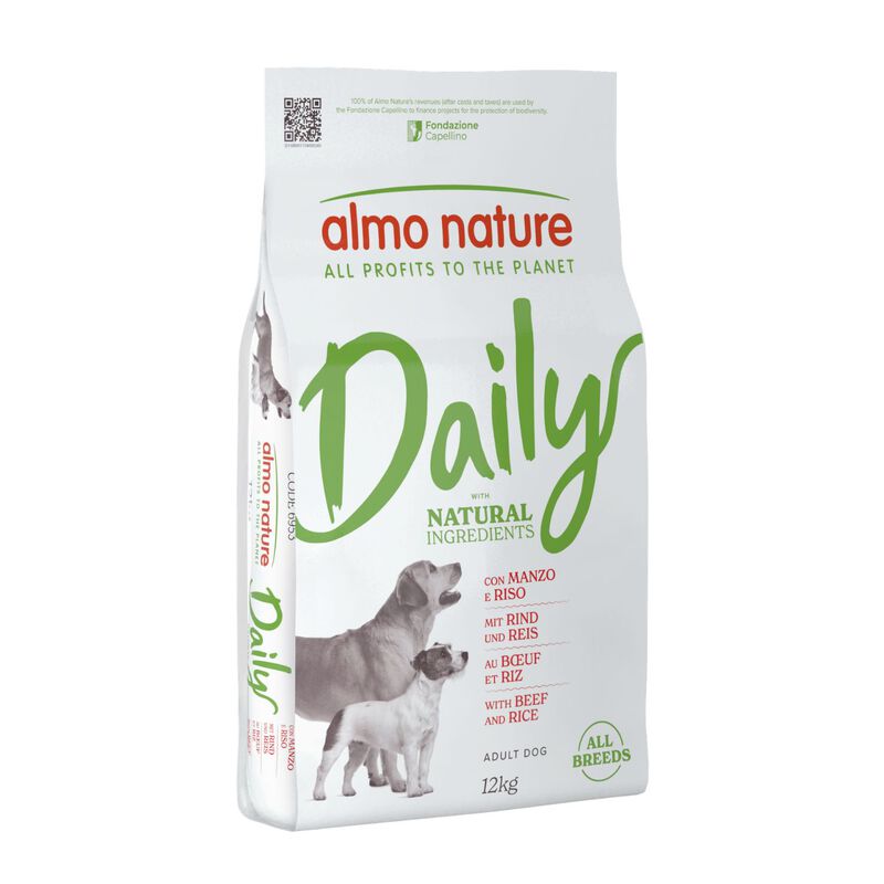 Almo nature Daily Dog Adult All breeds Manzo e Riso 12 kg