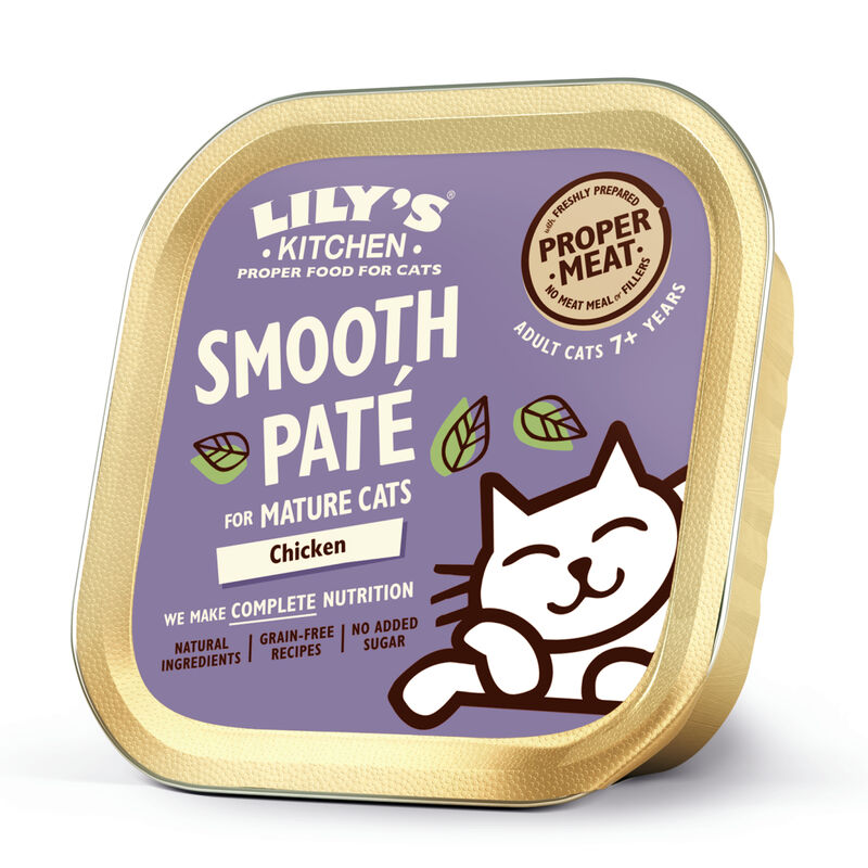 Lily's Kitchen Cat Senior Smooth Paté, Pollo 85 gr