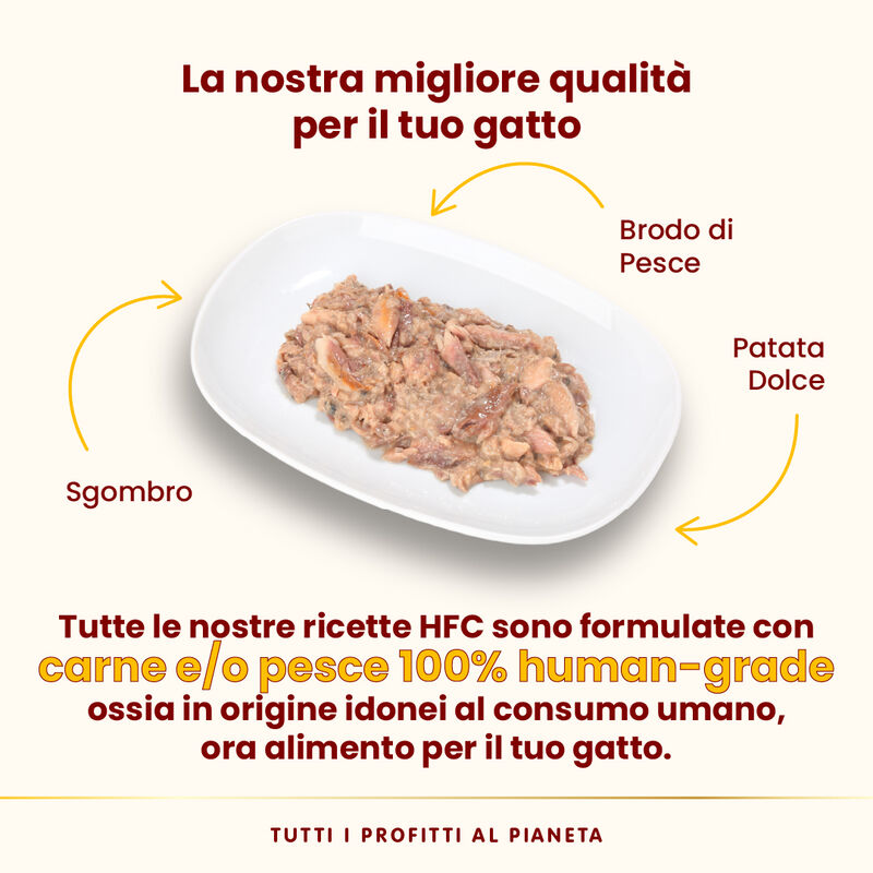 Almo Nature HFC Cat Sgombro con patata dolce 70g