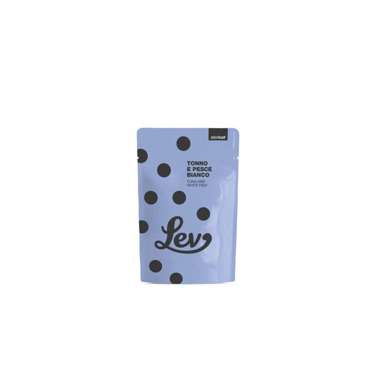 Lev gatti adulti sterilizzati Tonno e Pesce Bianco 60 gr