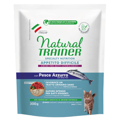 Natural Trainer Cat Exigent con Pesce Azzurro 300 gr