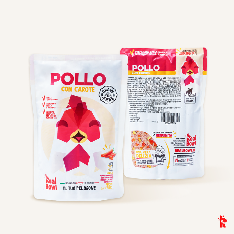 Real Bowl Dog Grain Free Pollo 400gr