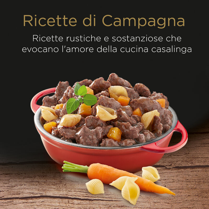 Cesar Dog Ricette di Campagna con Manzo Pasta e Carote 150 gr