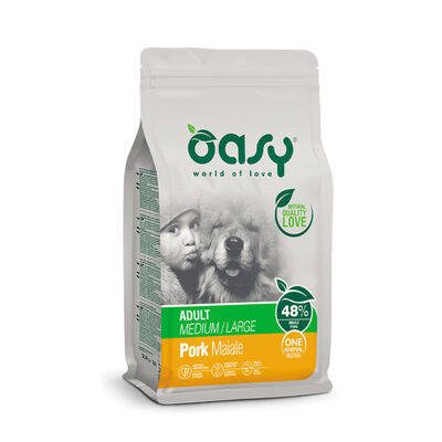 Oasy One Protein Dog Adult Medium&Large Maiale 2,5 kg