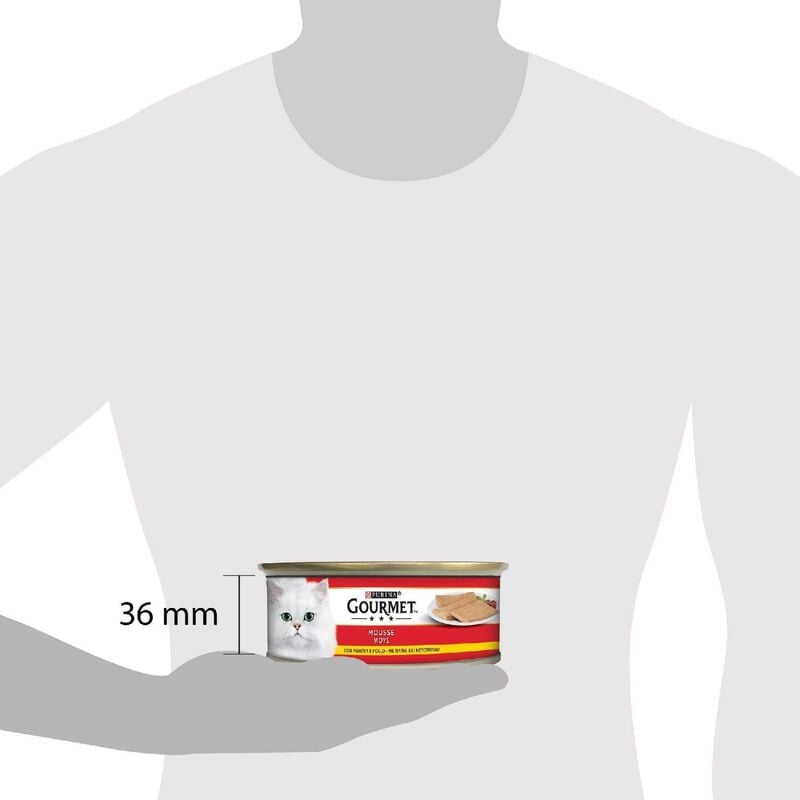 Gourmet Rosso Cat Adult Mousse con Anatra e Pollo 195 gr