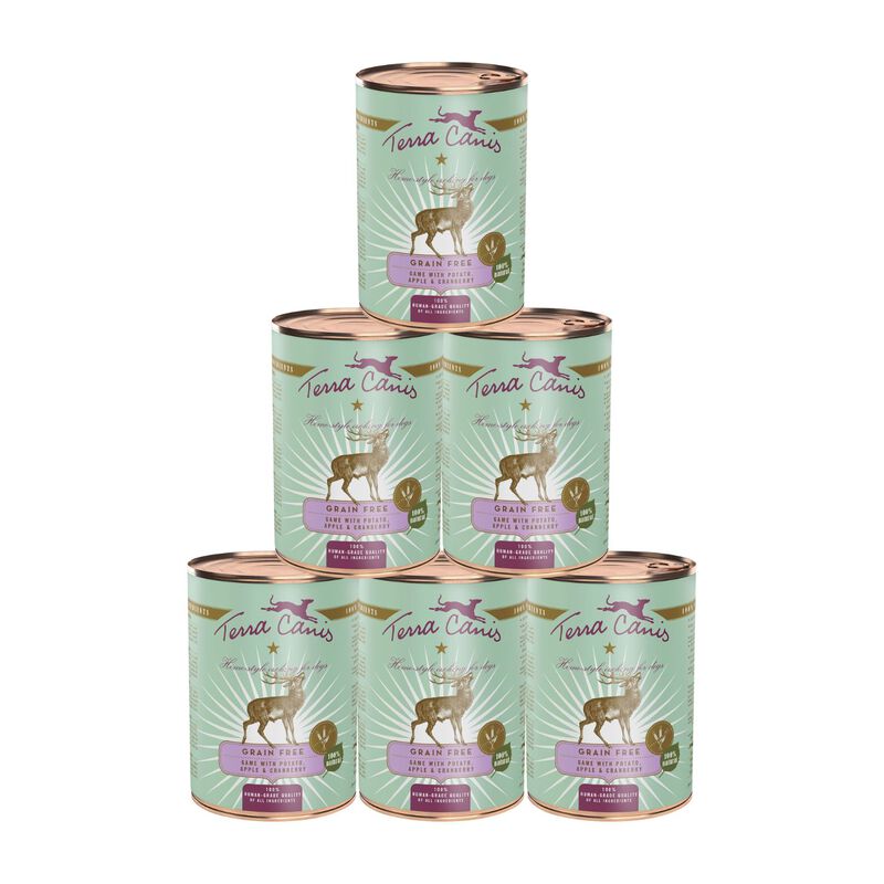 Terra Canis Dog Grain Free Selvaggina con Patata, Mela e Mirtillo rosso 400 gr