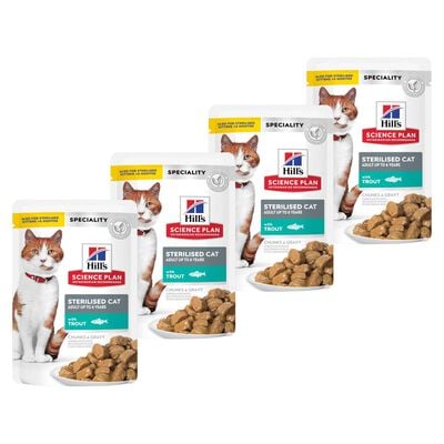 Hill's Science Plan Cat Adult Sterilised con Trota 85 gr