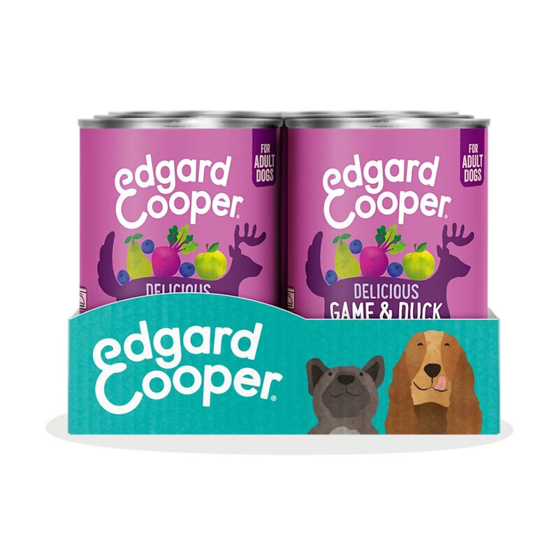 Edgard & Cooper Dog Adult Selvaggina e Anatra 400 gr