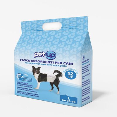 Petup Fasce Assorbenti per cani maschi Taglia L 12 pz
