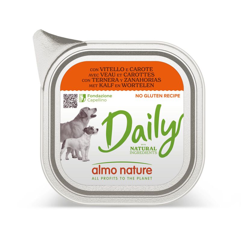 Almo Nature Daily Dog Adult Vitello e carote 100g