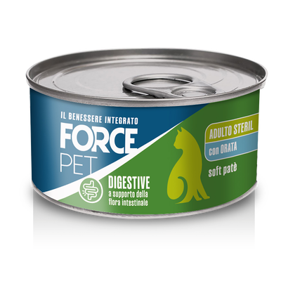 Forcepet Cat Adult Steril Digestive soft pat&egrave; con orata 85gr