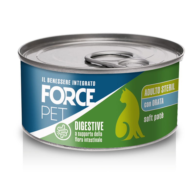 Forcepet Cat Adult Steril Digestive soft pat&egrave; con orata 85gr