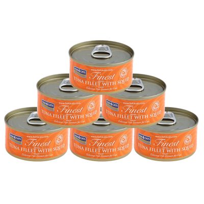 Fish4Cats Finest Cibo Umido per gatti Tonno e Calamari 70 gr