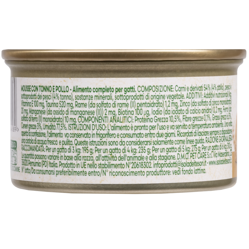 Naturalpet Cat Adult Mousse Tonno e Pollo 85gr