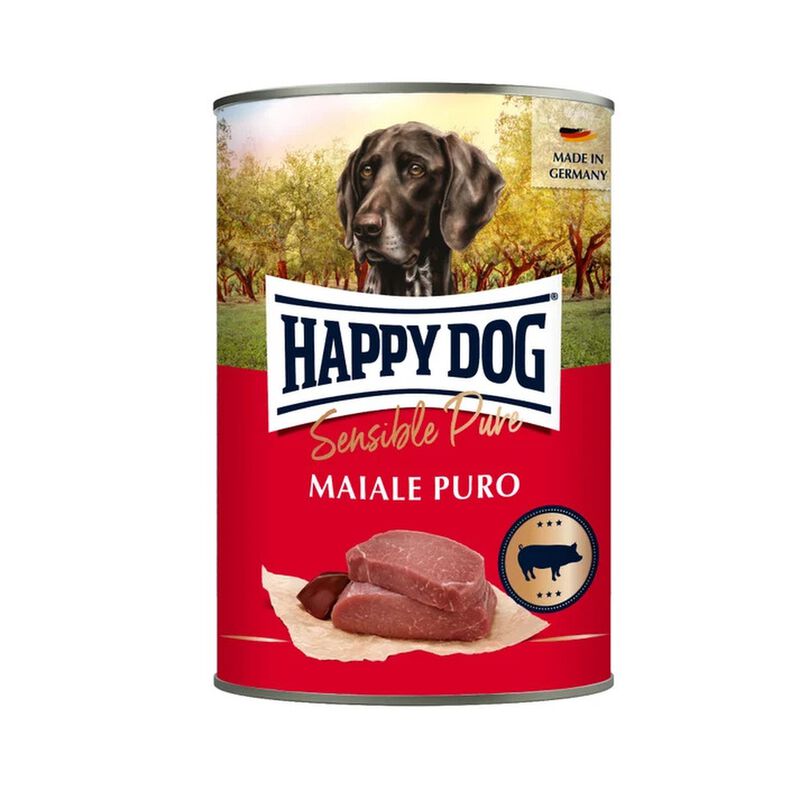 Happy Dog Cibo Umido Monoproteico per cani Maiale 400 gr
