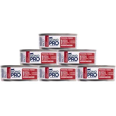 Monopro Cat Sterilised Mousse Manzo 85gr