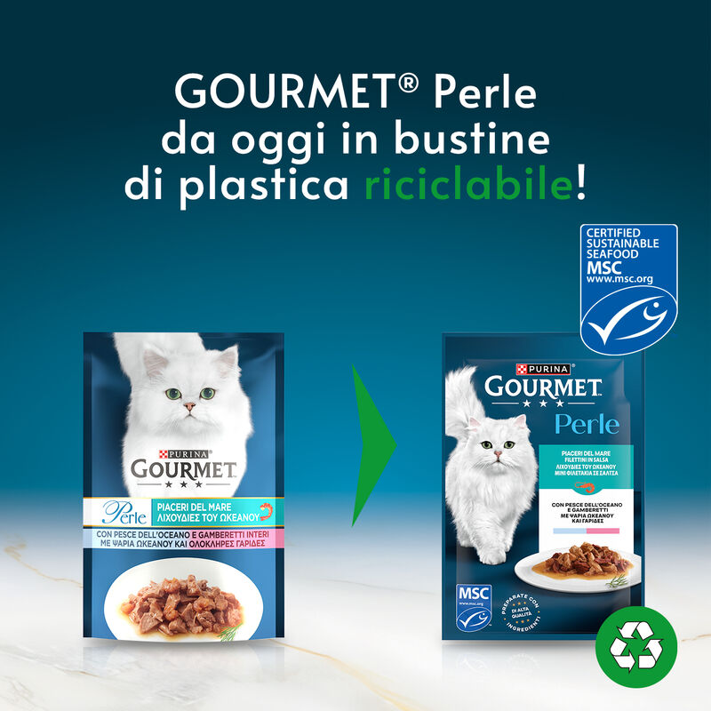 Gourmet Perle Cat Adult Piaceri del Mare 8 x 85 gr