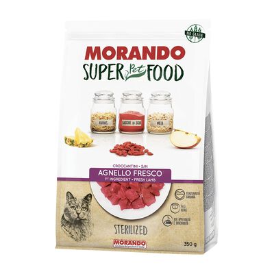 Morando SuperPetFood Cat Sterilized con Agnello Fresco 350 gr