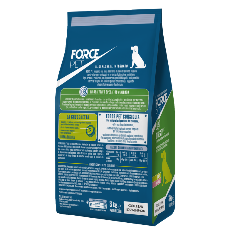 Forcepet Dog Adult Digestive con maiale 3kg